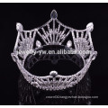 bridal hair accessories full round rhinestone tiara and crown for sale